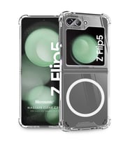 Microsonic Samsung Galaxy Z Flip 5 Kılıf MagSafe Clear Soft Şeffaf (Renksiz)
