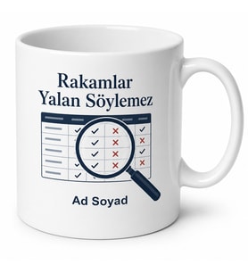 Muhasebe Denetçisine Bilanço İnceleme Vergi Kanunu Hata Arama Hediye Kupa Bardak