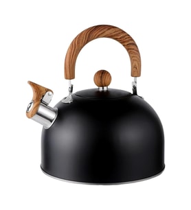3L Düdüklü Kettle Su Isıtıcı Çaydanlık Paslanmaz Çelik Yüksek Islıklı Siyah