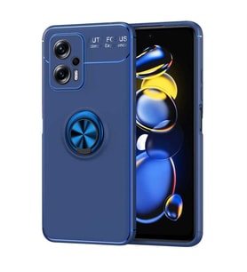 Coverzone Xiaomi Redmi Note 12 5G ile uyumlu Novel TPU Koruma Y�z�kl� Stand Olabilen Toz ve Kirden Koruyan Silikon K?l?f Redmi Note 12 5G ile uyumlu K?l?f Y�z�kl� K?l?f (S?YAH-MAV?)