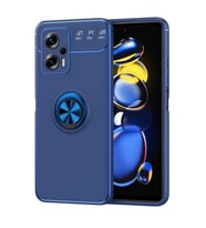 Coverzone Xiaomi Redmi Note 12 5G ile uyumlu Novel TPU Koruma Y�z�kl� Stand Olabilen Toz ve Kirden Koruyan Silikon K?l?f Redmi Note 12 5G ile uyumlu K?l?f Y�z�kl� K?l?f (S?YAH-MAV?)