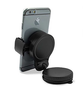 Kıskaçlı Yapışkanlı Mini Araç Telefon Tutucu Süper 03 (Siyah)