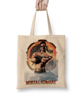 Mortal Kombat Jonny Cage Game Bez Çanta Uzun Saplı