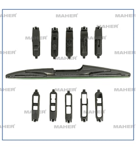 Silecek Süpürgesi Plastik Tip 10 Aparatlı 12 Arka (300Mm)