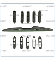 Silecek Süpürgesi Plastik Tip 10 Aparatlı 12 Arka (300Mm)