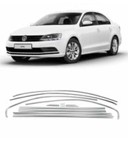 Vw Jetta Cam Çerçeve Çıtası Nikelajı Komple 2011-2020 Arası (Krom)