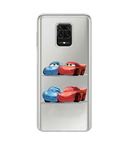 Redmi Note 9 Pro / 9s Uyumlu Mcqueen ve Sally Tasarımlı Şeffaf Telefon Kılıfı