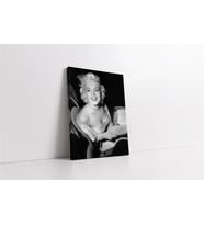 Siyah Beyaz Marilyn Monroe Kanvas Tablo