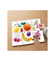 Meyve Çeşitleri Tasarımlı 24 Parça Ahşap Çocuk Puzzle MPK0730