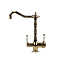 SU ARITMA CİHAZI İÇİN 3 YOLLUK RUSTİK GOLD MUSLUK