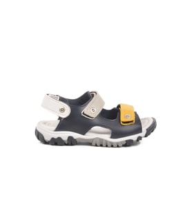 Ayakmod Lacivert Kırmızı Cırtlı Erkek Çocuk Spor Sandalet 173110 P (Lacivert - Sarı - Açık Gri)