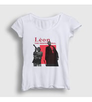 Presmono Kadın Beyaz Team Film Leon T-Shirt 247241tt