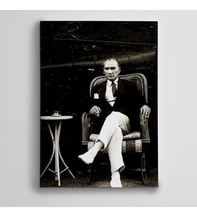 Atatürk Türk Kahvesi Kanvas Tablo