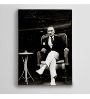 Atatürk Türk Kahvesi Kanvas Tablo
