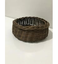 yuvarlak rattan sepet