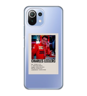 Xiaomi Mi 11 Lite Uyumlu Charles Leclerc Desenli Şeffaf Telefon Kılıfı