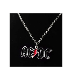AC/DC Kolyesi – Zincirli Metal Tasarım, Rock Müzik Aksesuarı Unisex