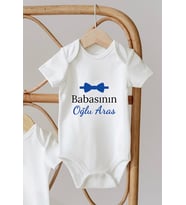Kişiye Özel Baskılı, Babasının Kızı/Oğlu %100 Pamuk Bebek Zıbın Body