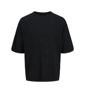 Jack & Jones JORTAVIRA Knit Erkek Triko Tişört (Siyah)