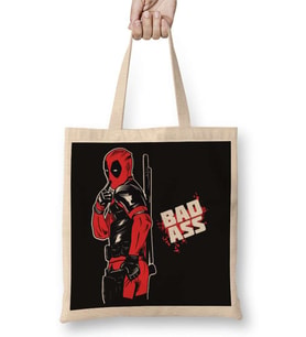 Deadpool Bad Ass Bez Çanta Uzun Saplı