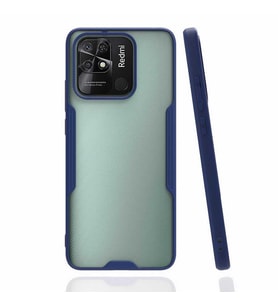 Xiaomi Redmi 10C Kılıf Parfe Kenarları Pastel Renk Silikon Kılıf (Lacivert)
