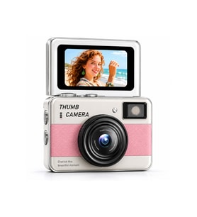 48MP 4K Mini Dijital Fotoğraf Makinesi 2.4'' Döner Selfie Ekranı Otomat
