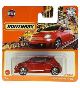 Matchbox 2019 Fiat 500 Turbo - Kırmızı (1/64) 2021 Üretim