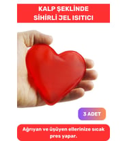 Premium Kalp Şeklinde El Isıtıcısı Kış Kayak Soğuk Sihirli Jel Torba Kalpli Cep Sobası 3'lü Set