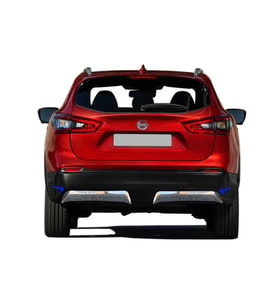 Nissan Qashqai Krom Arka Difüzör 2 Prç. 2017-2021