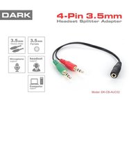 DARK DK-CB-AUC02 1x dişi 2x erkek Stereo Ses Ara Kablosu