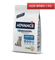 Advance Sterilized Kısırlaştırılmış Hindili Kedi Maması 1 Kg AÇIK