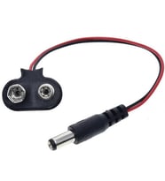 Ayt 9 Volt 2.1 Mm Jacklı Pil Başlığı 15Cm Kablolu 9V Pil Takma Soketi Adaptör Jack Soket Uçlu IC-232A