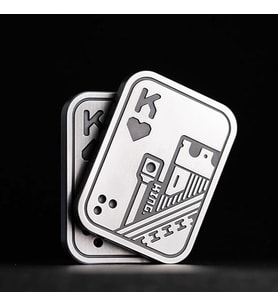 Yeni Nesil EDC Fidget K Metal Kart – Stres Atıcı Premium Tasarım  Günlük Taşıma
