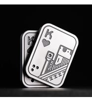 Yeni Nesil EDC Fidget K Metal Kart – Stres Atıcı Premium Tasarım  Günlük Taşıma