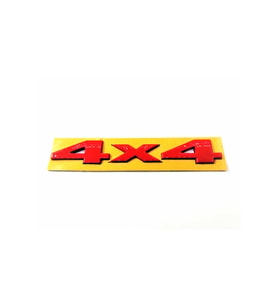 UNIVERSAL 4X4 Bagaj Yazısı Kırmızı 145mm-22mm