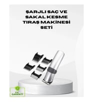 Mey İthalat® Kablosuz Profesyonel Tıraş Makinesi – Şarjlı, 60 Dakika Kullanım Süreli, Çelik Bıçaklı,