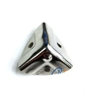 Dekoratif, Kutu, Sandık Köşesi - 35x22 Mm, Küçük, Nikel, 100 Adet