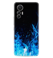 Xiaomi 12 Lite Kılıf Silikon Desen Özel Seri Blue Fire 1678