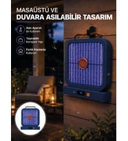 Taşınabilir Şarjlı Sivrisinek Öldürücü UV LED'li Mavi Model