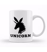 Unicorn Playboy Logo Mix Kupa Bardak Porselen