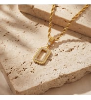 Altın Kaplama İmitasyon Gram Çerçeve Kolye Ucu TGR-767 (Gold)