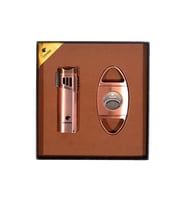 Cohiba Çakmak Kesici İkili Bronz Puro Seti