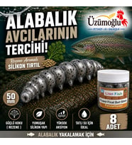 Üzümoğlu Gri Rezene Aromalı Silikon Tırtıl 50mm 8 Adet