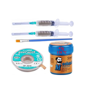 Lehim Solder Paste 138 C 42g Flux Lehim Toplama Cp-3515 Lehim Emme Teli 3,5 Mm Set 5 İn 1