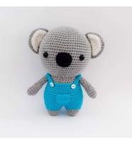 Tulumlu Sevimli Koala Amigurumi Organik Oyuncak