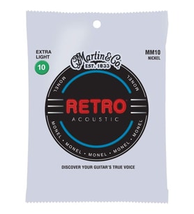 Martin Co Retro MM10 Nickel Alloy Extra Lt 10-47 Akustik Gitar Teli