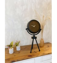 Siyah Metal Mini Tripod Spor Masa Saati 45×26 cm (Karışık)