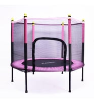Fileli Büyük Boy Trambolin 140 cm Çap Pembe