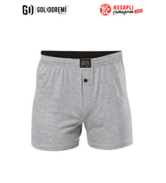 Gd Goldoremi Premium Erkek %100 Pamuklu Likralı Terletmez Rahat Bol Kalıp Düğmeli Boxer