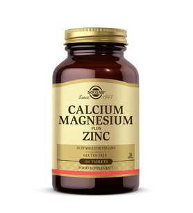 Solgar Calcium Magnesium Plus Zinc 100 Tablet